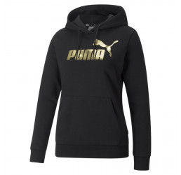 BLUZA damska ESSENTIAL METALLIC LOGO czarna
