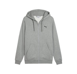 BLUZA ESS FULL-ZIP HOODIE SZARA