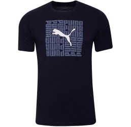 Koszulka GRAPHIC BOX TEE granatowa