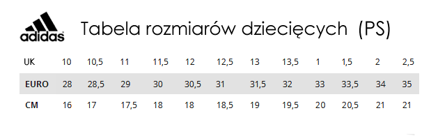 rozmiarów adidas - TrygonSport.pl - sport & street